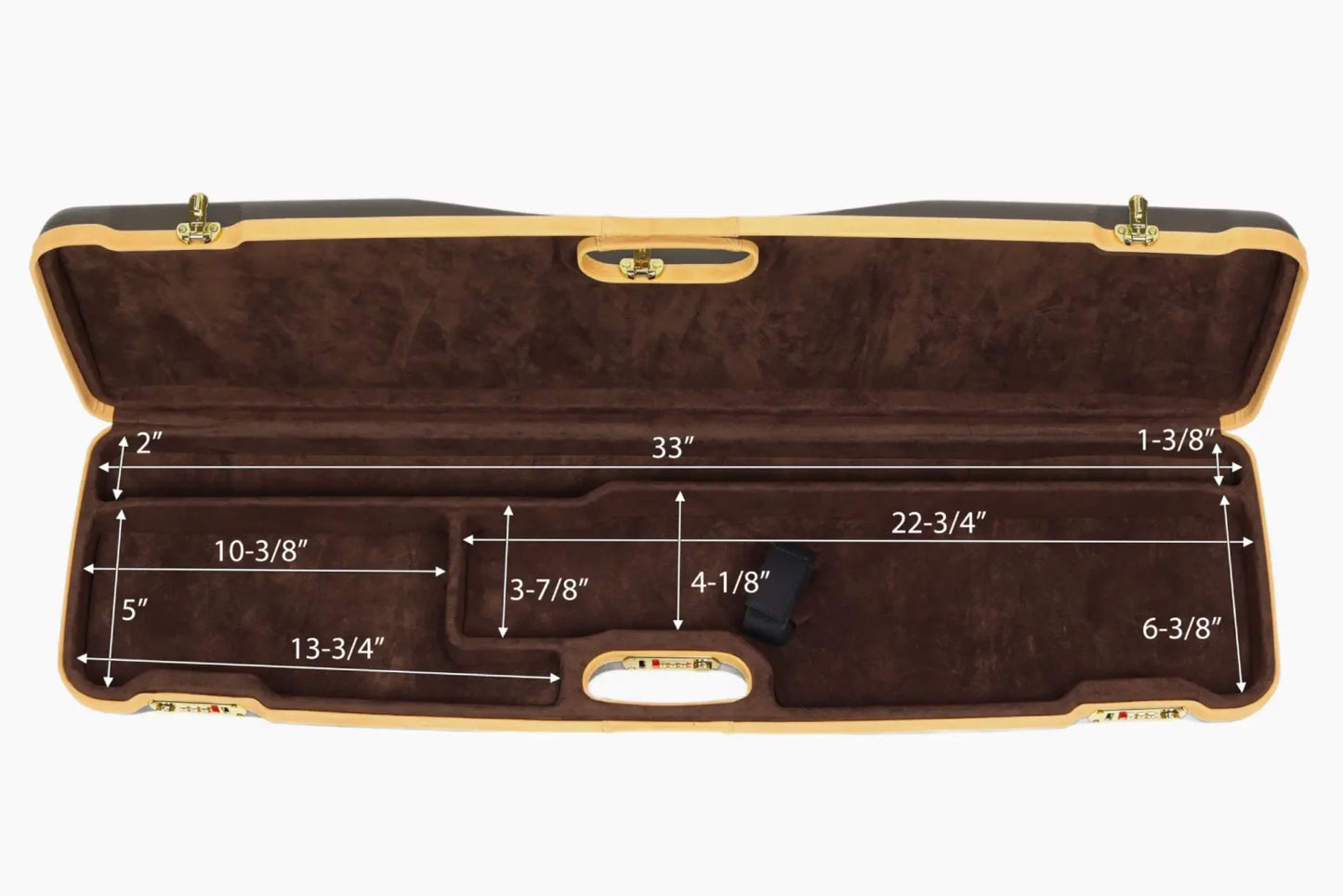NEGRINI CASE | 1602 HUNTING SPORTING | 1 O&U OR SXS / 1 LOW RIB BARREL UP TO 32" | BROWN / BROWN