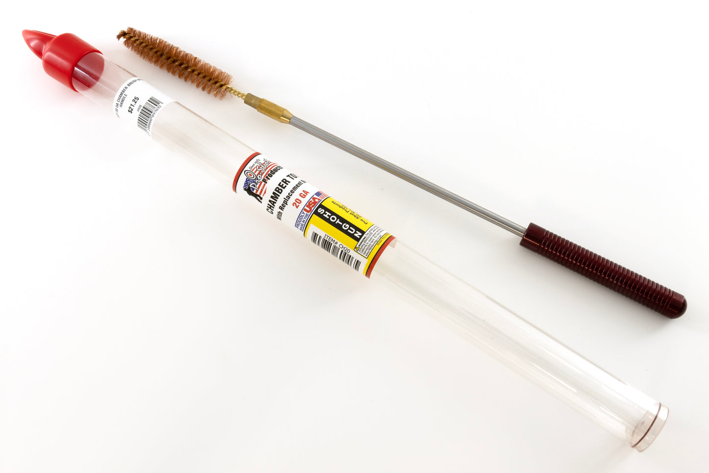 PRO SHOT CLEANING | 20 GA CHAMBER BRUSH WITH HANDLE