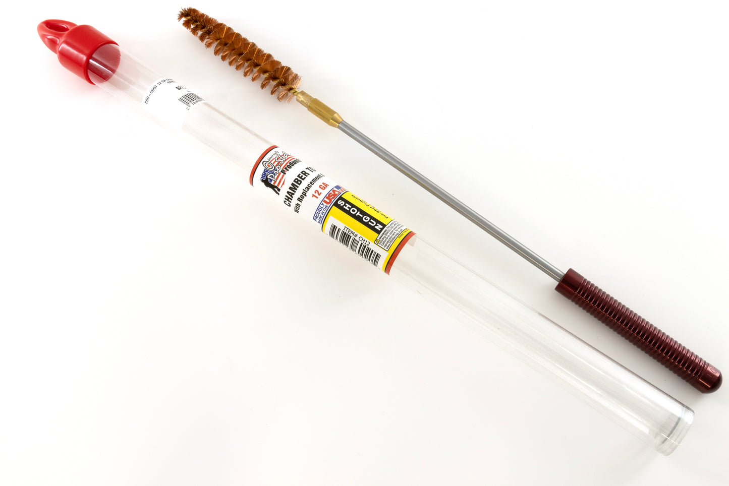 PRO SHOT CLEANING | 12 GA CHAMBER BRUSH WITH HANDLE
