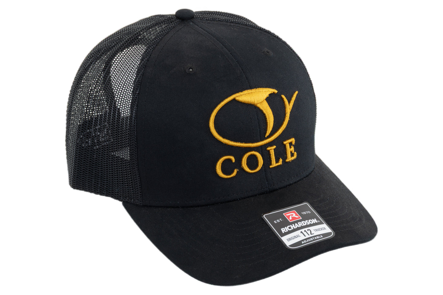 COLE APPAREL | 112 HAT BLACK AND GOLD