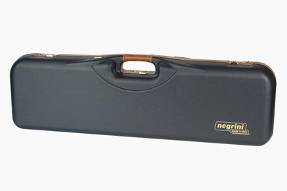 NEGRINI ACCESSORIES | NEGRINI CASE | 1646 SPORTING & HUNTING | 1 O&U OR SXS / 3 MEDIUM RIB BARRELS UP TO 32" | NAVY / TOBACCO LEATHER / NAVY