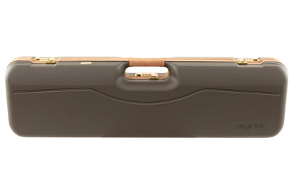 NEGRINI CASE | 1621B HUNTING | 1 O&U OR SXS / 1 LOW TO MEDIUM RIB BARREL UP TO 34" | BROWN / TAN LEATHER / NAVY